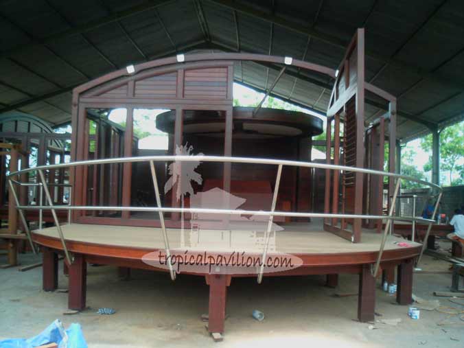 Bali luxury wooden wood house